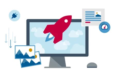 Website performance improvement illustration